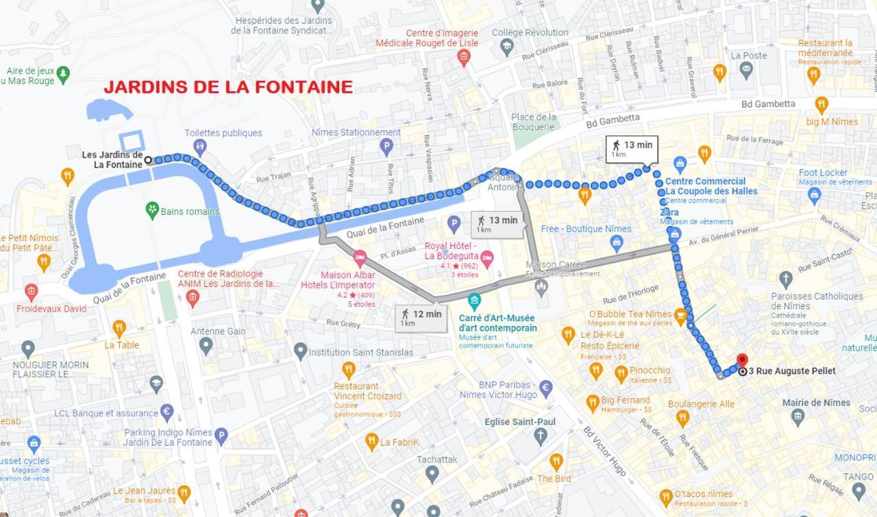 Superbe Appartement 95M2 Proche Arenes- Parking Offert Nîmes Eksteriør billede